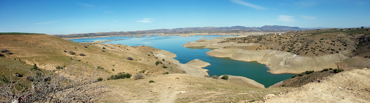 Stausee auf der Strecke