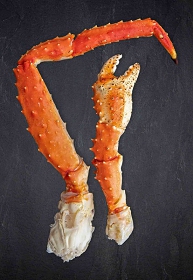 Königskrabbenbein und -schere